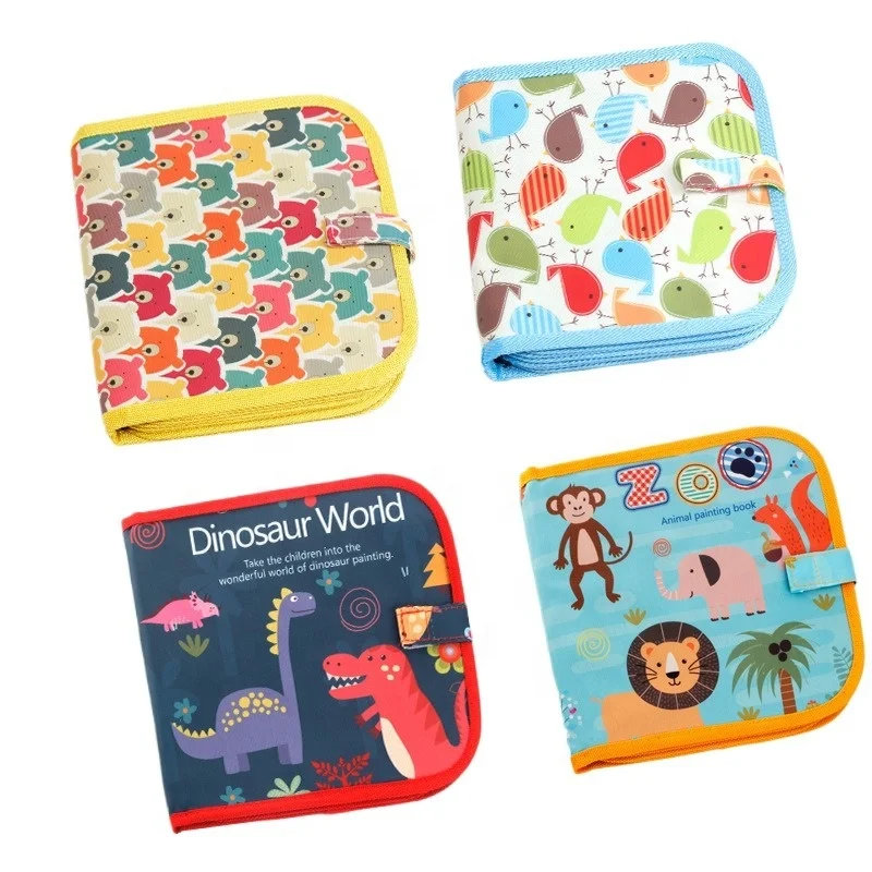 best selling product amazon Children portable painting color book blackboard children picture books chalk painting book