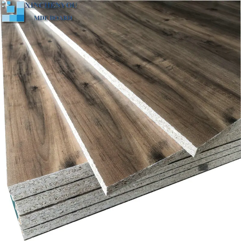 Chinese OEM cutting service melamine laminated  chipboard  particle board for assemble furniture