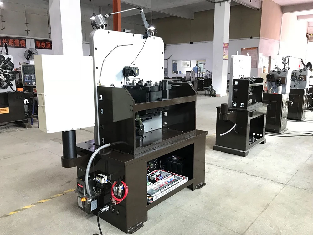 CNC spring forming machine making flat air coil spring using in energy vehicle charging pile