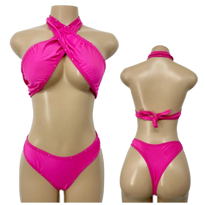 Vadulyer Wholesale Custom Sexy Pole Dance Clothes Stripper Tassel Rhinestones Stripper Outfits