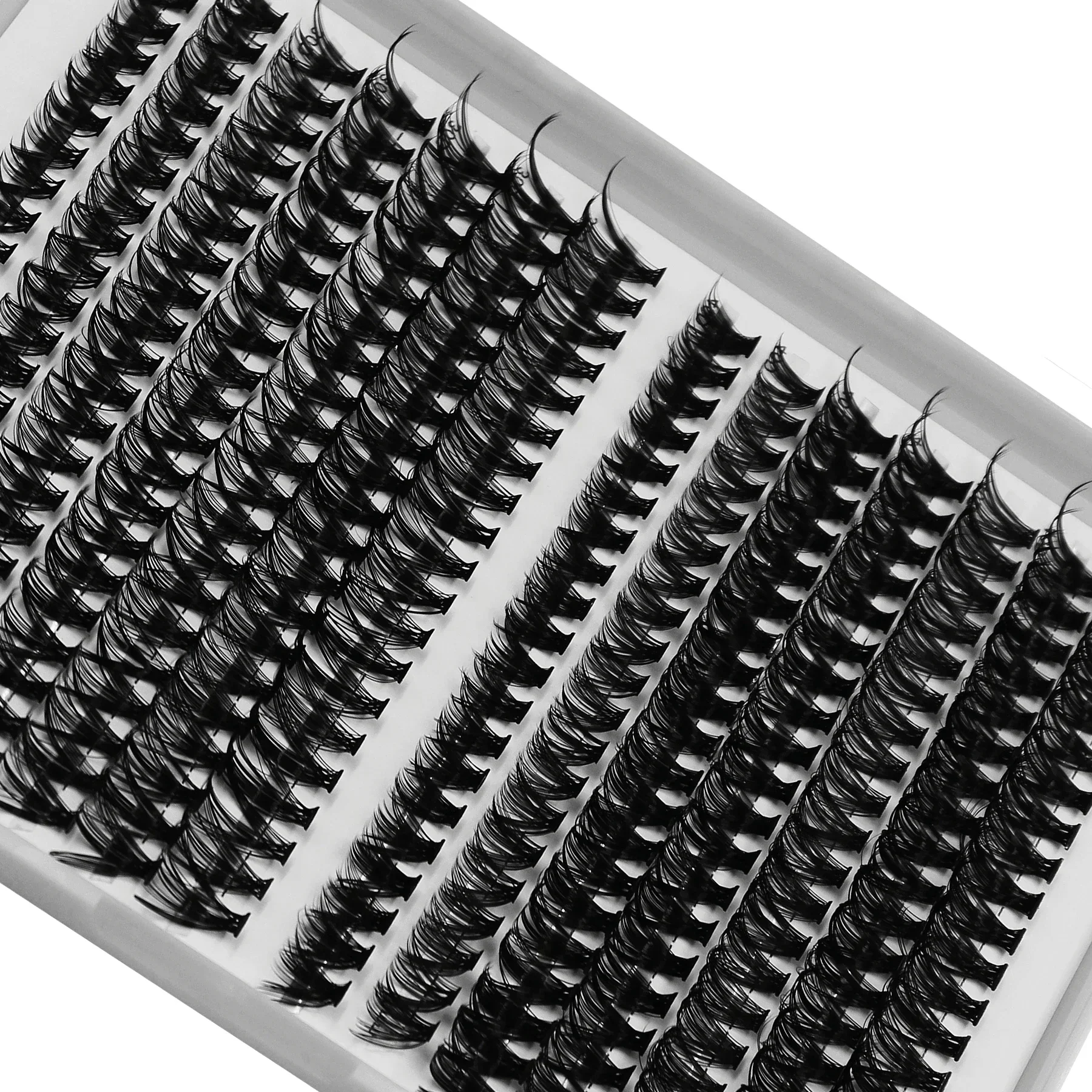 30D/40D Individual Lashes 280pcs DIY Lash Extension 9-15mm Mix Length, Wispy Cluster Reusable False Cluster Lashes