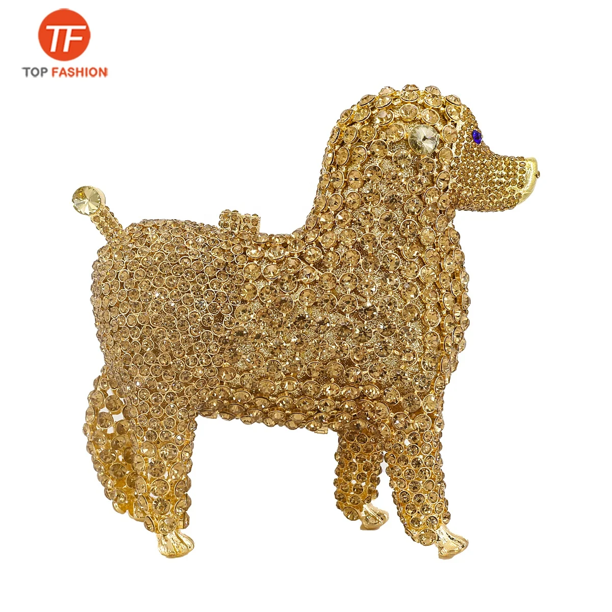 
Factory wholesales 2021 New Dog Evening handbag Diamond Clutches Crystal Rhinestone Evening Bags Wedding Bag 