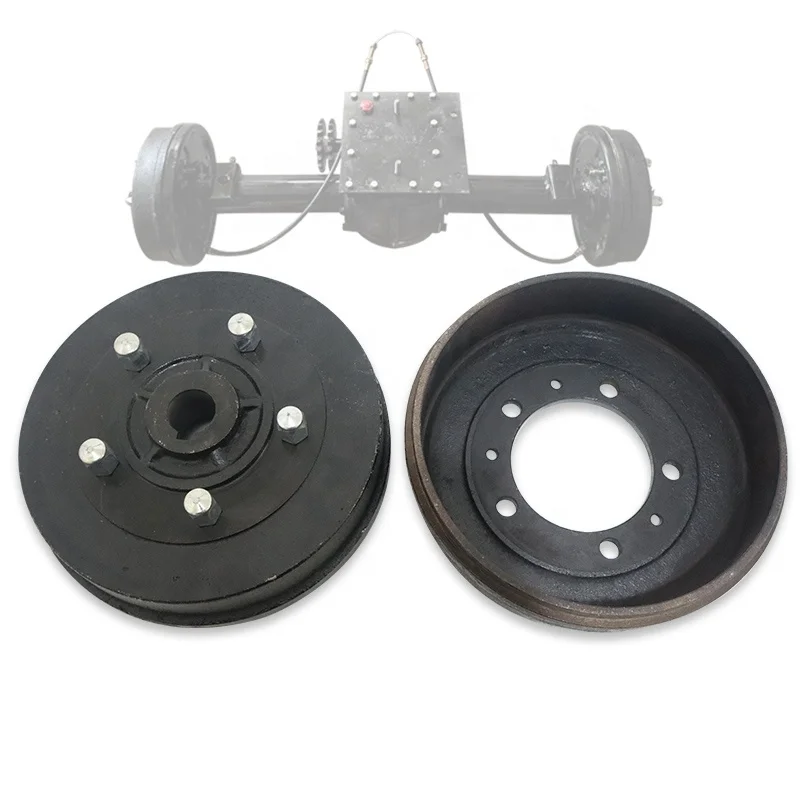220/250 Oil Brake rear axle brake drum full/semi floating oil BRAKE Drum heavy diesel electric freight tricycle common