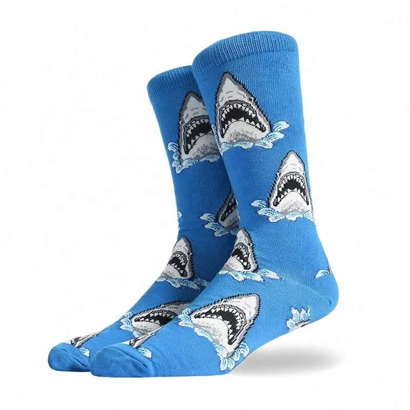 
H Autumn New Creative Gourmet Burger Fries Patterned Happy Fashion Fun Sock Cotton Men Socks 