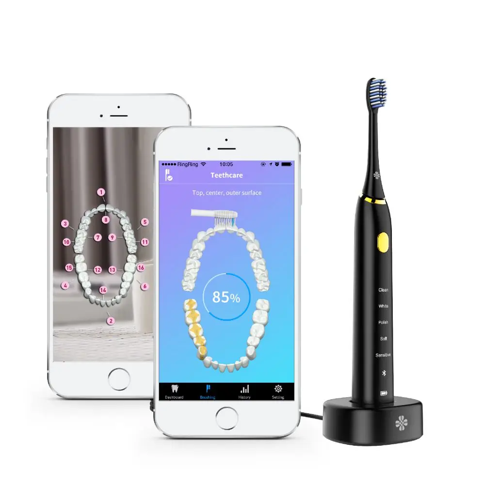
J-STYLE Powerful Ultrasonic Sonic Electric Toothbrush USB Charge Rechargeable Tooth Brushes Washable Electronic Whitening Teeth 