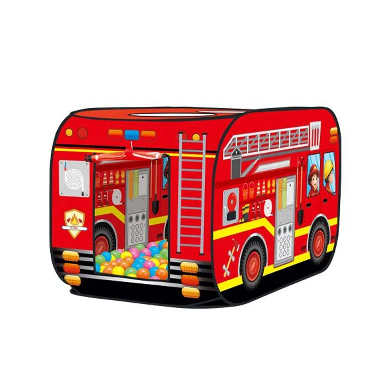 baby play game car tent fire engine design room ball pool portable kid tent car