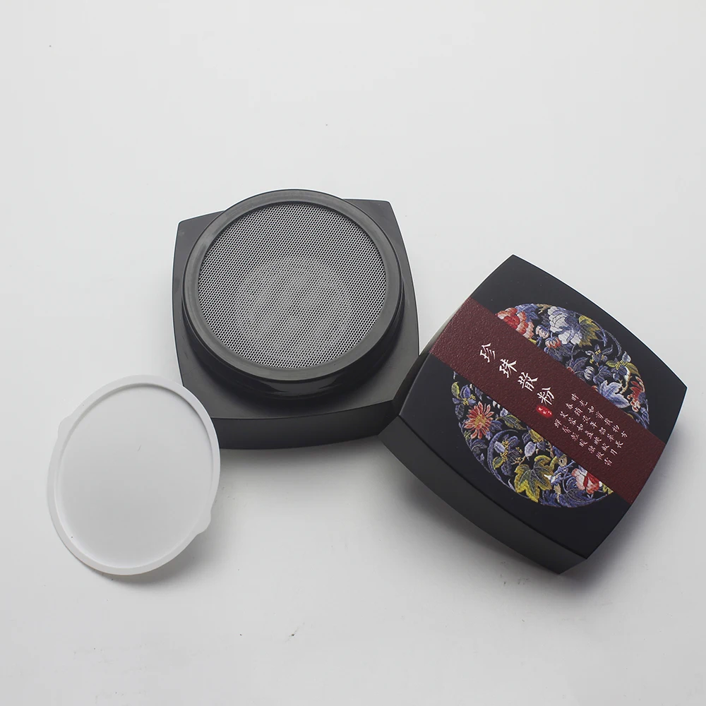 
BB cream air cushion case packaging cosmetic compact powder case with puff 