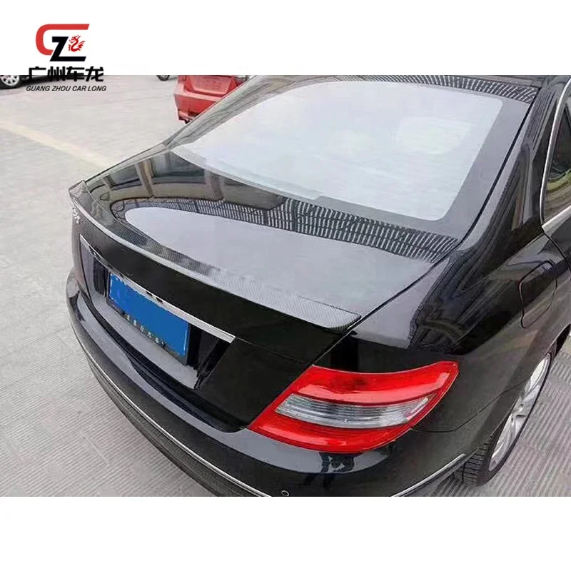 High Quality Carbon Fiber AMG style Rear Spoiler For Mercedes Benz C Class W204 C180 C200 C300 2009-2014 Car Spoiler