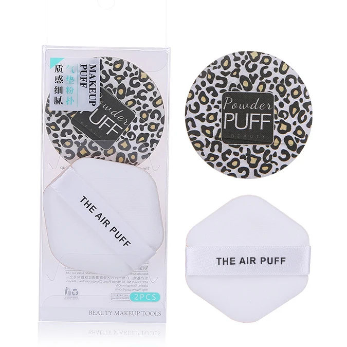 OEM Custom Logo 2 In 1 Different Pattern Cosmetic Makeup Sponge Air Cushion Puff Powder Puff Wholesale A80019