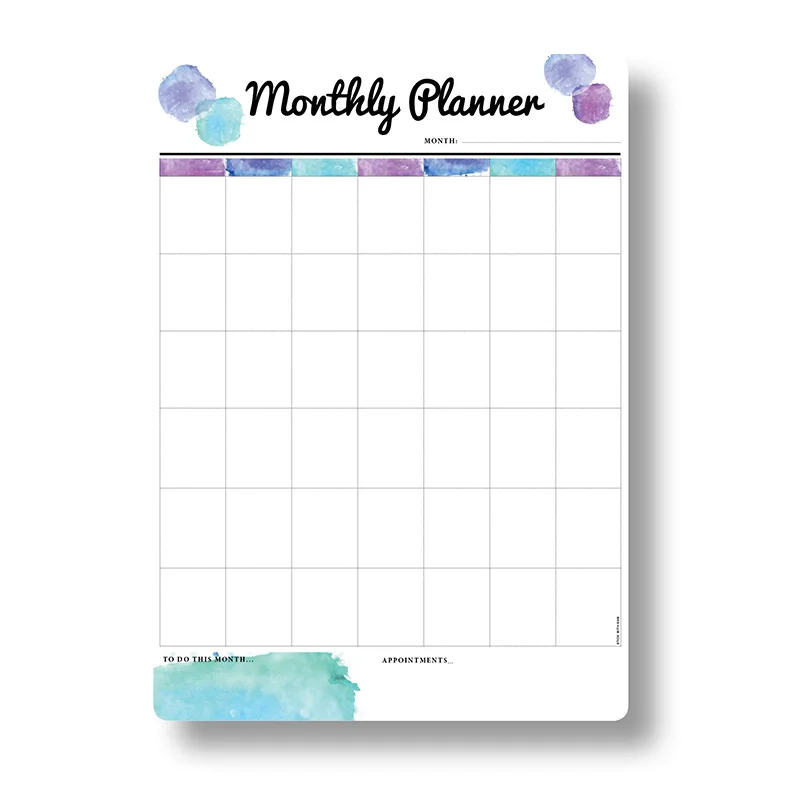 A5 Size Magnetic Whiteboard, Fridge Magnets Dry Erase White Board ,Writing Record Magnetic Message Board