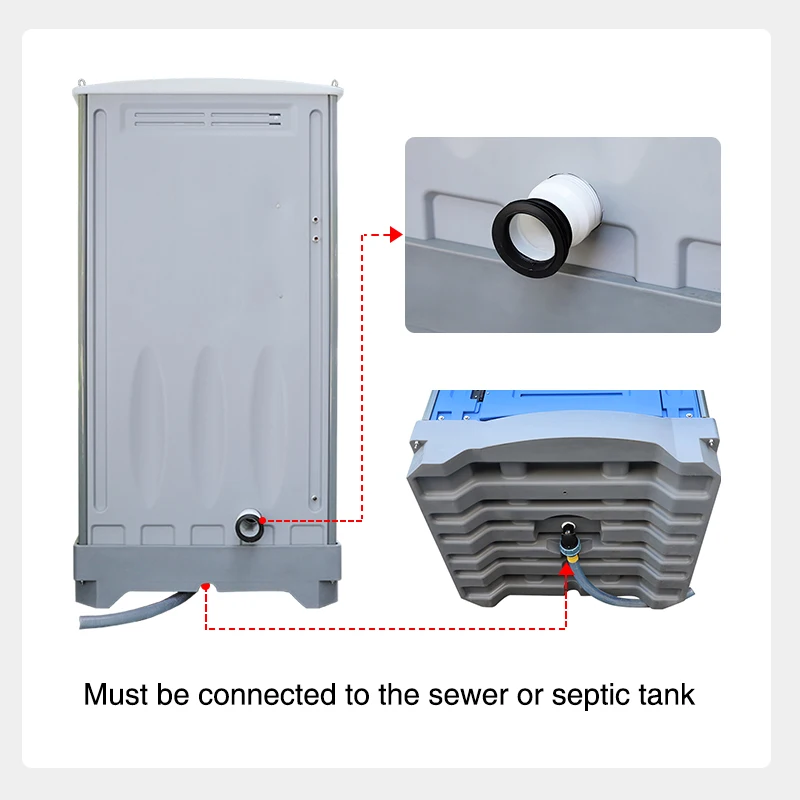 toppla portable toilet manufacture double layer hdpe portable toilet and shower unit portable bathroom