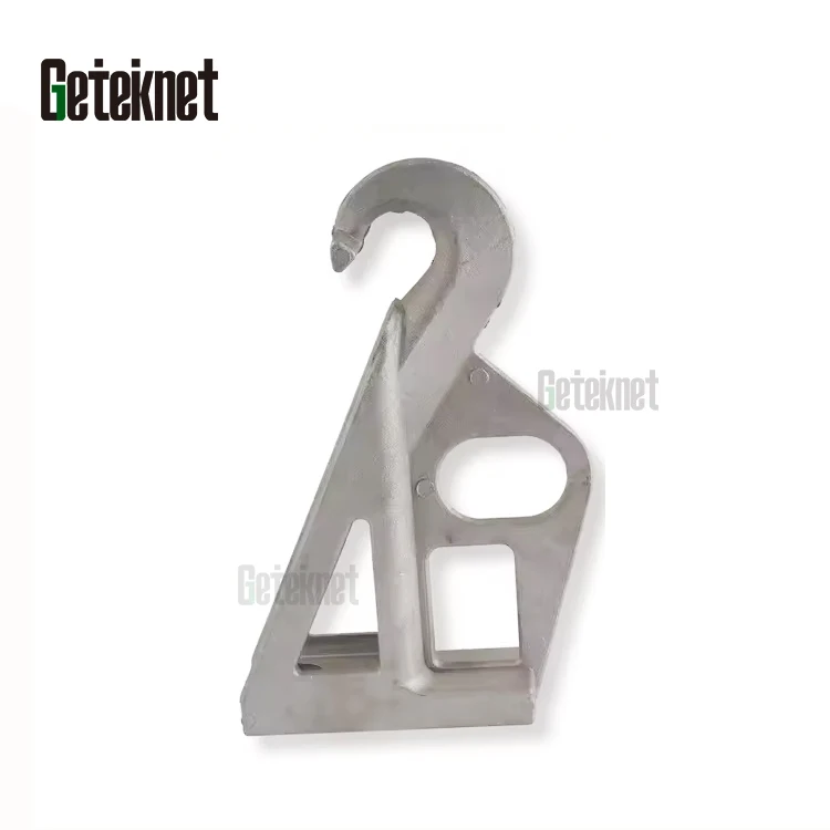 Geteknet Fiber optic cable tension wire fixing Stainless steel diecasting anchoring clamp suspension Clamp