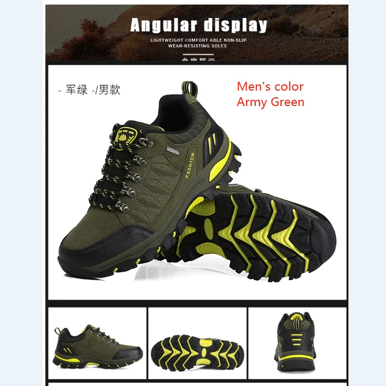 Multicolor optional for couple climbing running hiking shoes for men outdoor