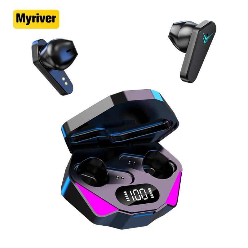 Myriver Cheap Low Price Universal Metal Free Shipping Wireless Gaming Headset Mirror Earphones Headset Headphones For Tv