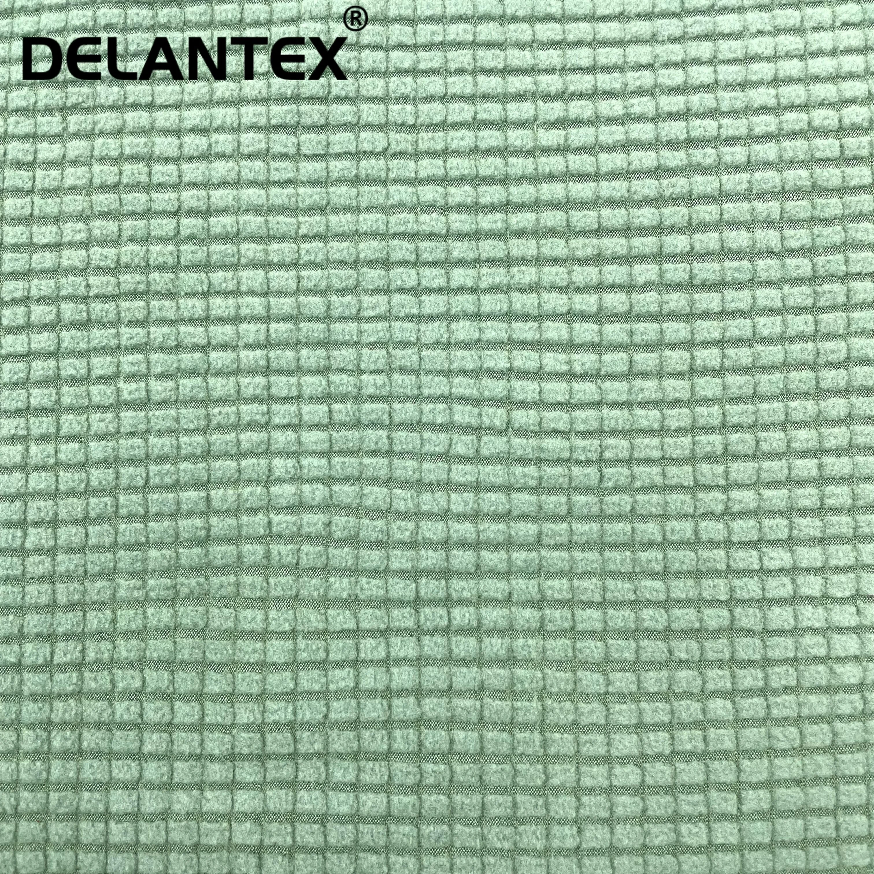 Delantex Самый дешевый полиэстер сплошной цвет полярная клетчатая флисовая ткань