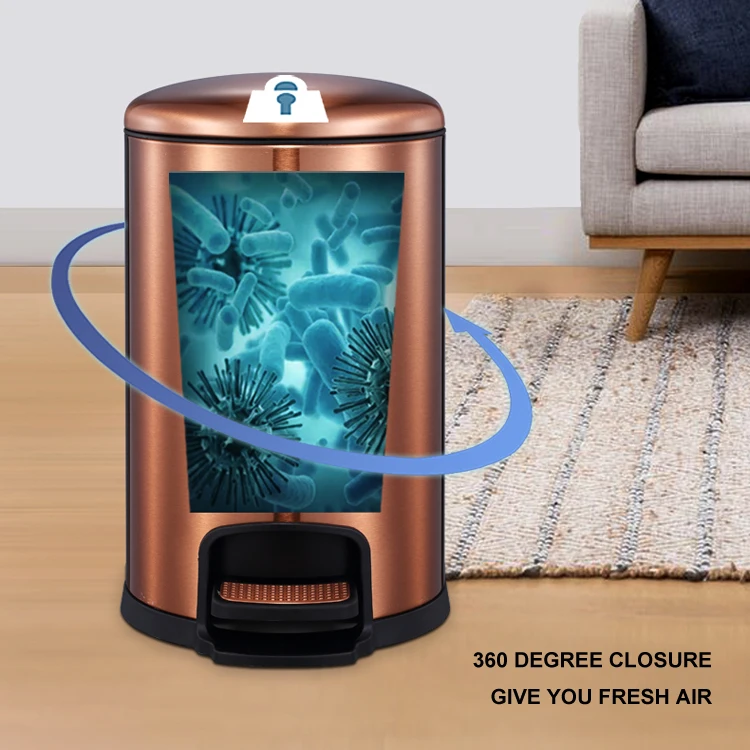 High-end Custom Storage No Touch Small Stylish Comercial Garbage Can