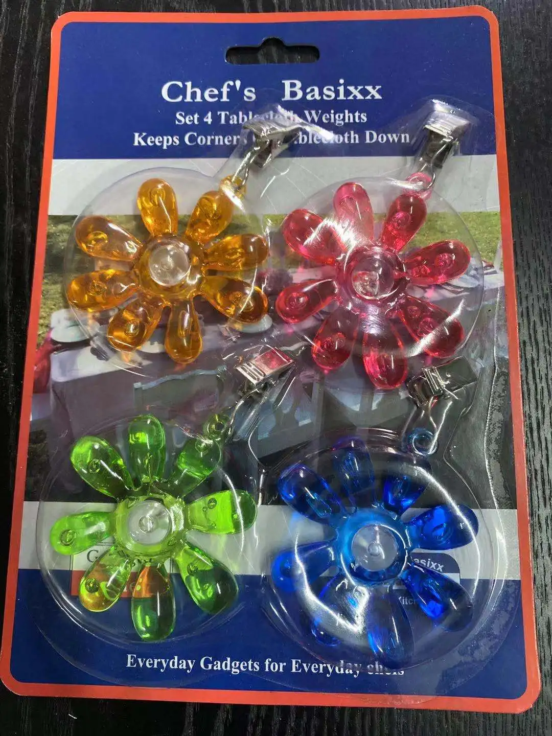 
Metal Decorative Tablecloth Weight Clip With Fruit Design masa ortusu klipsi 