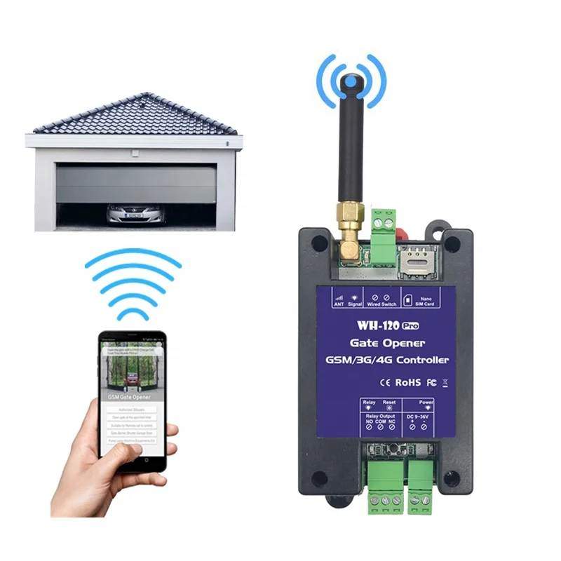 3G 4G Automatic Sliding Wireless Gsm Remote Control Gate Opener