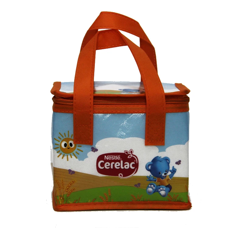 80G pp non woven waterproof lunch leisure picnic zipper therm insulation cooler nonwoven bag