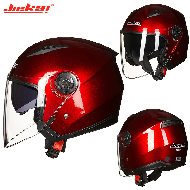 Men Motorcycle half Helmets Dual Lens Scooter Moto Helmet village Riding capacete de moto motocross Helmets