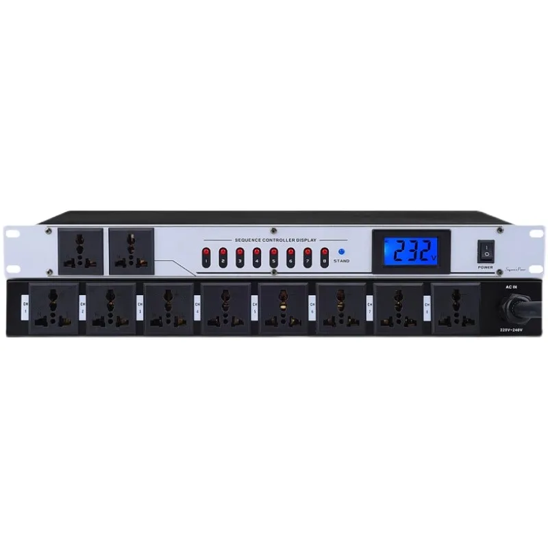 Professional 10 channels Power Management Sequencer Air switch power sequencer for stage audio