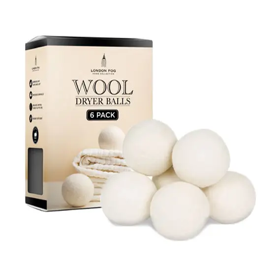100% Pure New Zealand Organic Wool Balls Dryer Balls Washing Machine Accessory Reusable Washer Laundry Balls