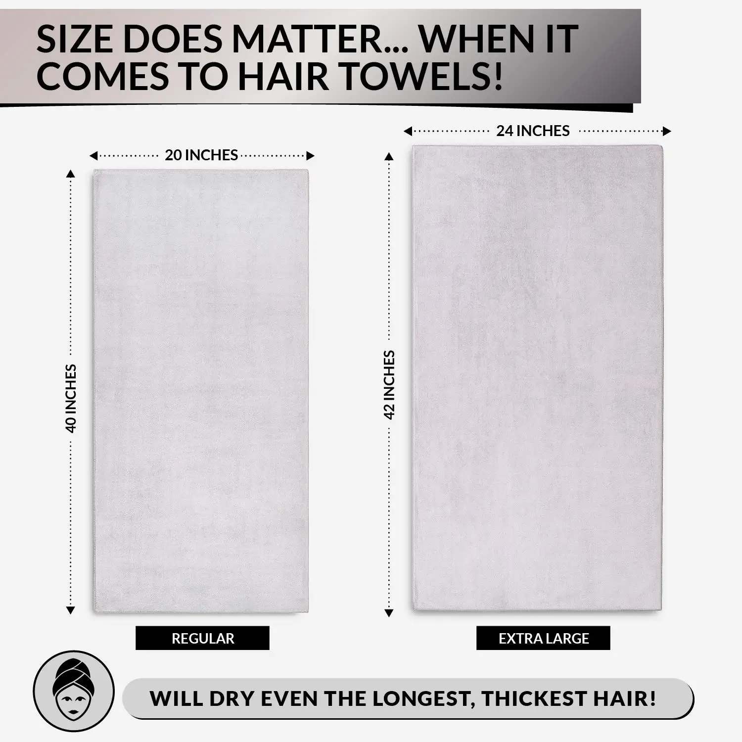 Wholesale custom logo microfiber hair wrap turban super absorbent soft custom large microfiber hair salon towel