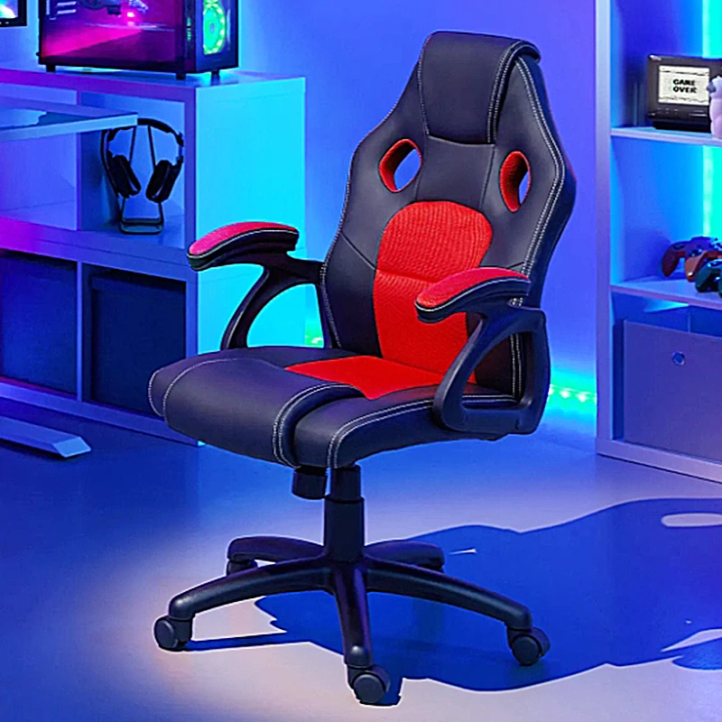 cheap mid back pu leather economical swivel small gaming computer office racing chair for kid