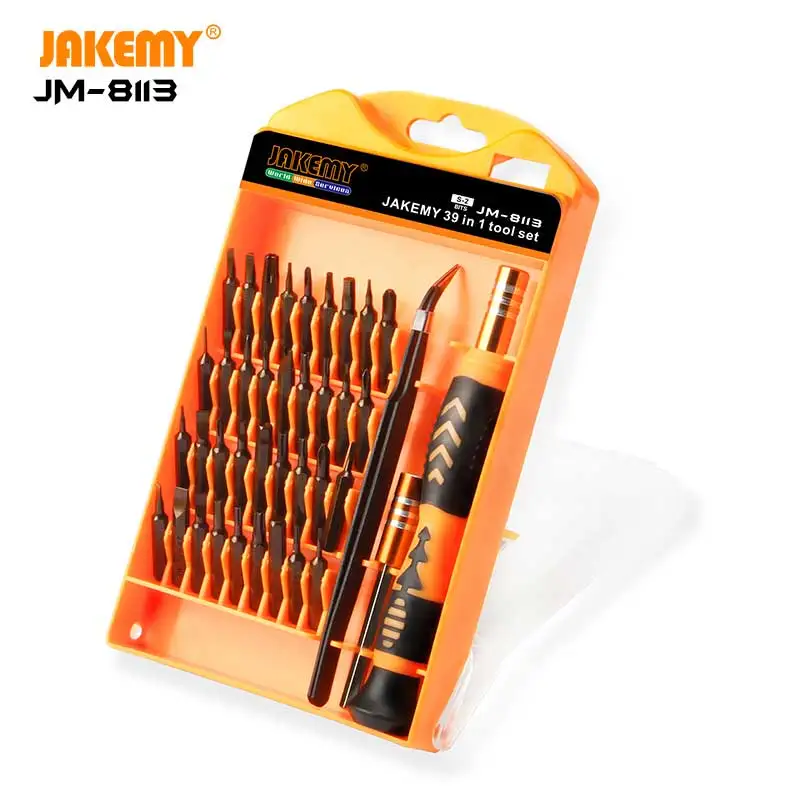  Высококачественная отвертка JAKEMY JM-8113 39 в 1 ручной ящик для ремонта ПК очков мобильных телефонов