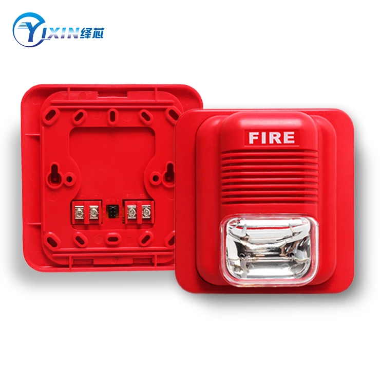 Siren flashing light fire alarm siren flasher siren 100DB 12V 24V
