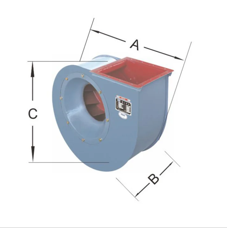 YT 4-72 Industrial Centrifugal Fan high efficient exhaust low noise smoke extractor durable structure workshop air cooler fan