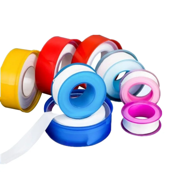 High Quality Big Small Roll Colorful White Yellow Blue Pink Strong Seal PTFE Thread Seal Tape Taflon Tape for Pipe