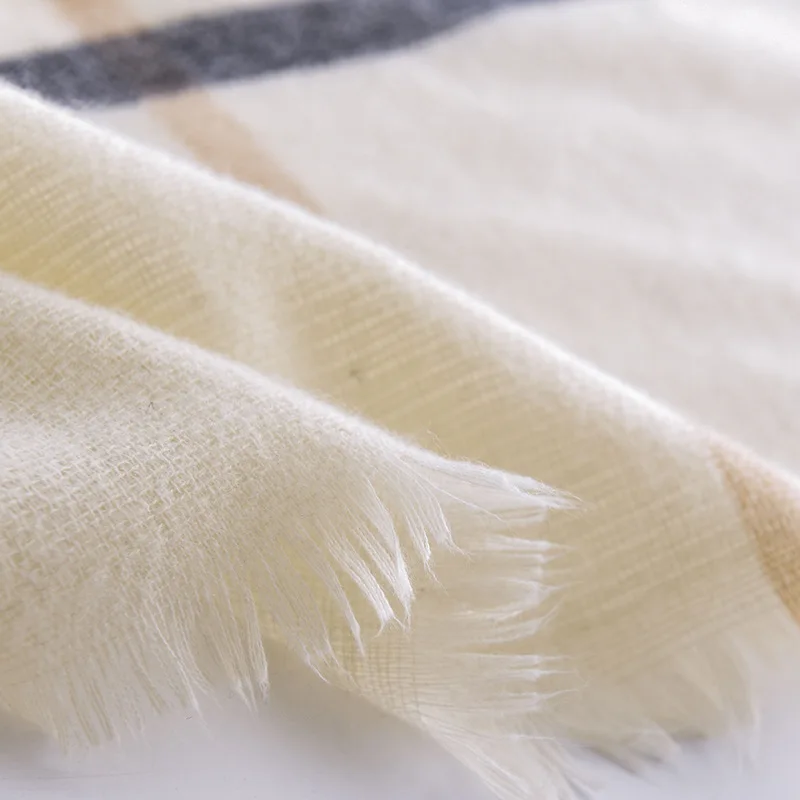 Hot selling luxury quality elegant ladies paisley kashmiri pashmina scarf jacquard plaid shawl