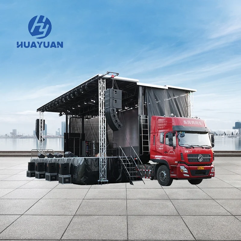 for outdoor concert events Outdoor hydraulic mobile Stage semi trailer