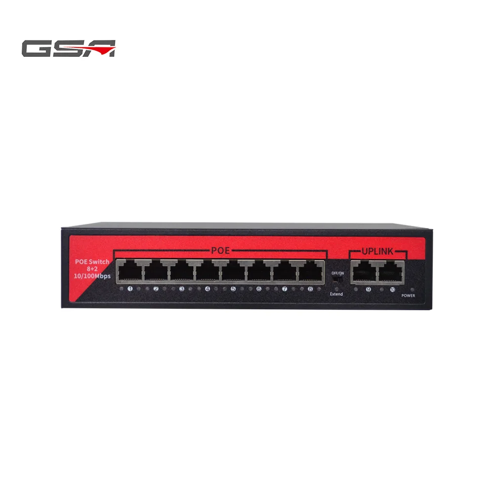 GSA Дешевые 8-канальный рое Switch 100 м Smart Ethernet переключатель выключатель питания для IP