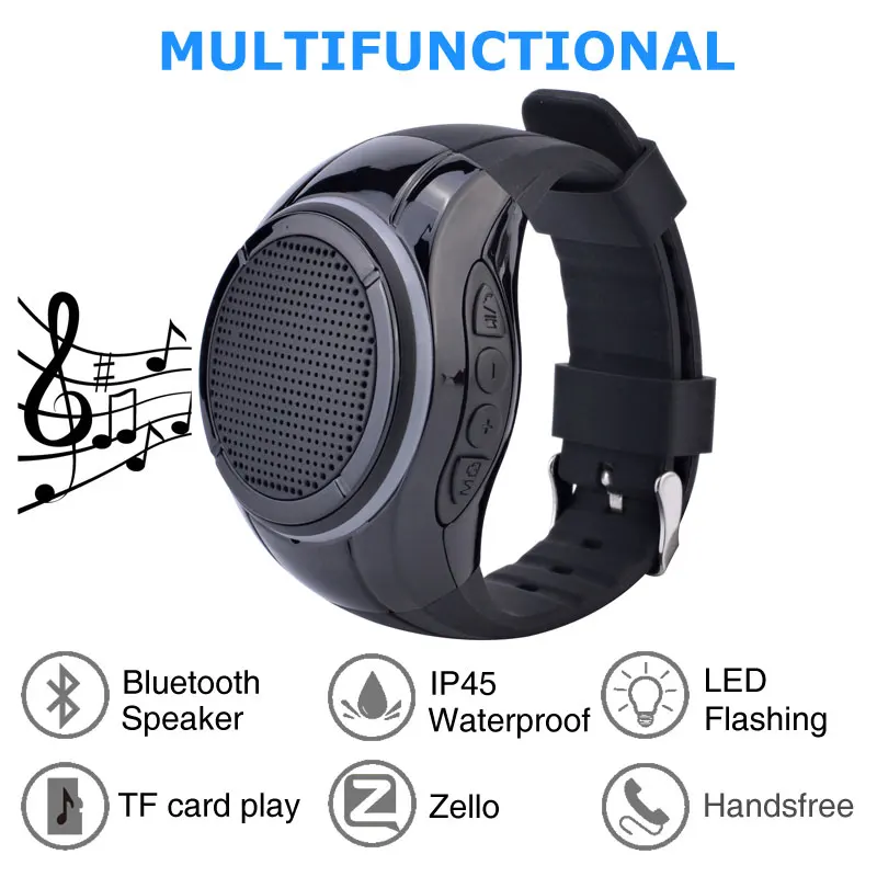  Водонепроницаемый светодиодный Bluetooth-динамик X10 часы mp3-плеер PTT-браслет портативный