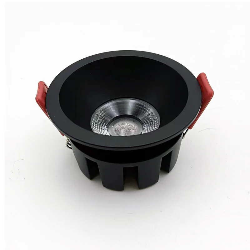 Aluminium black decorative led light spot led ceiling spot lights 0-10v dali triac  tuya zigbee dimmable recessed cob downlight