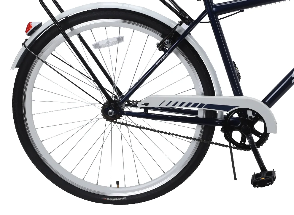 Wholesale 26 28 Inch Single Speed city Bikes Steel Frame with reflective sheet, bicycle for men support OEM bicycle
