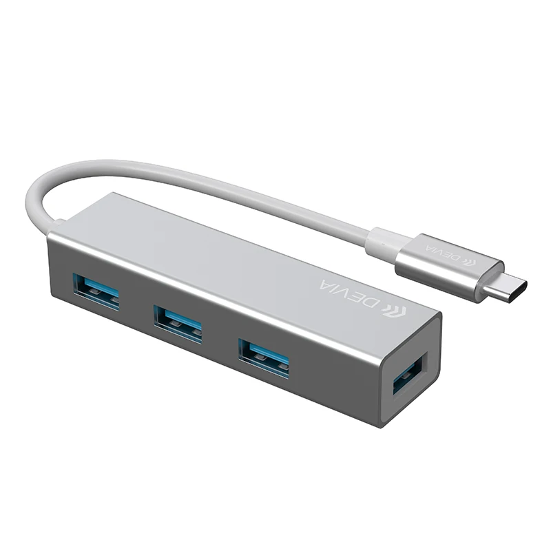 Devia 5Gbps/s Fast Speed USB 3.0 Type-c 3.1 to RJ45 USB 3.1 HUB for Usb Keyboard Mouse