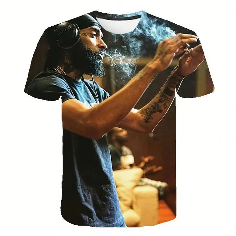  Футболки 3d Nipsey Hussle Высококачественная футболка оверсайз Мужская одежда топ в стиле хип-поп Лидер продаж с коротким рукавом