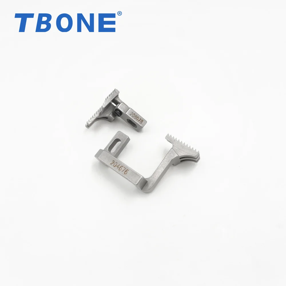 Pegasus M700-4 four thread overlock sewing machine feed dog teeth 204676 208078  front and rear teeth steel