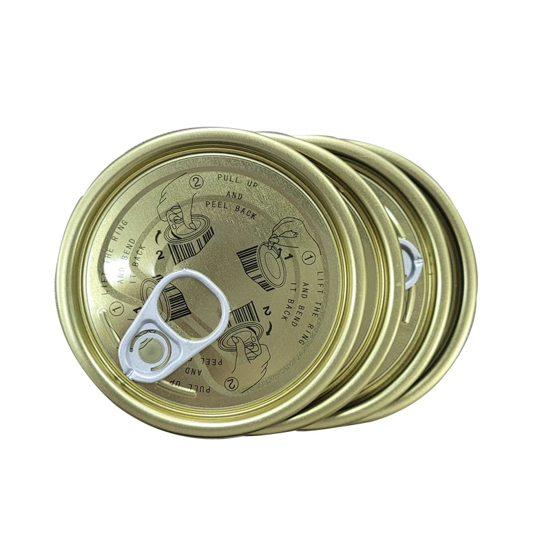 High Quality Tinplate Easy Open End Tin Can Lid easy open lid 307