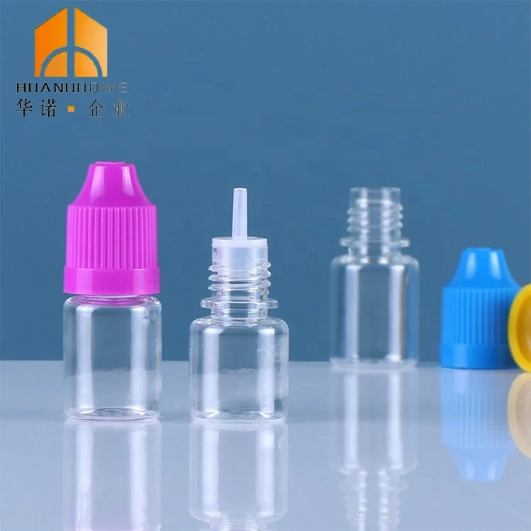 5ml 10ml 15ml  30ml  Pet Liquid Dropper Essential Oil Eye Drops Plastic Bottle