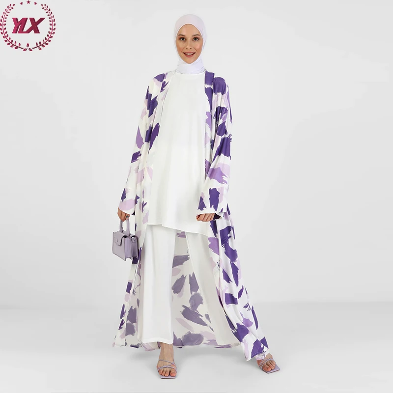 Beautiful Classy Sapphire Velvet Abaya Features Intricate Stonework Cardigan Kimono UK Dubai Saudi Kaftan Dress Islamic Clothing