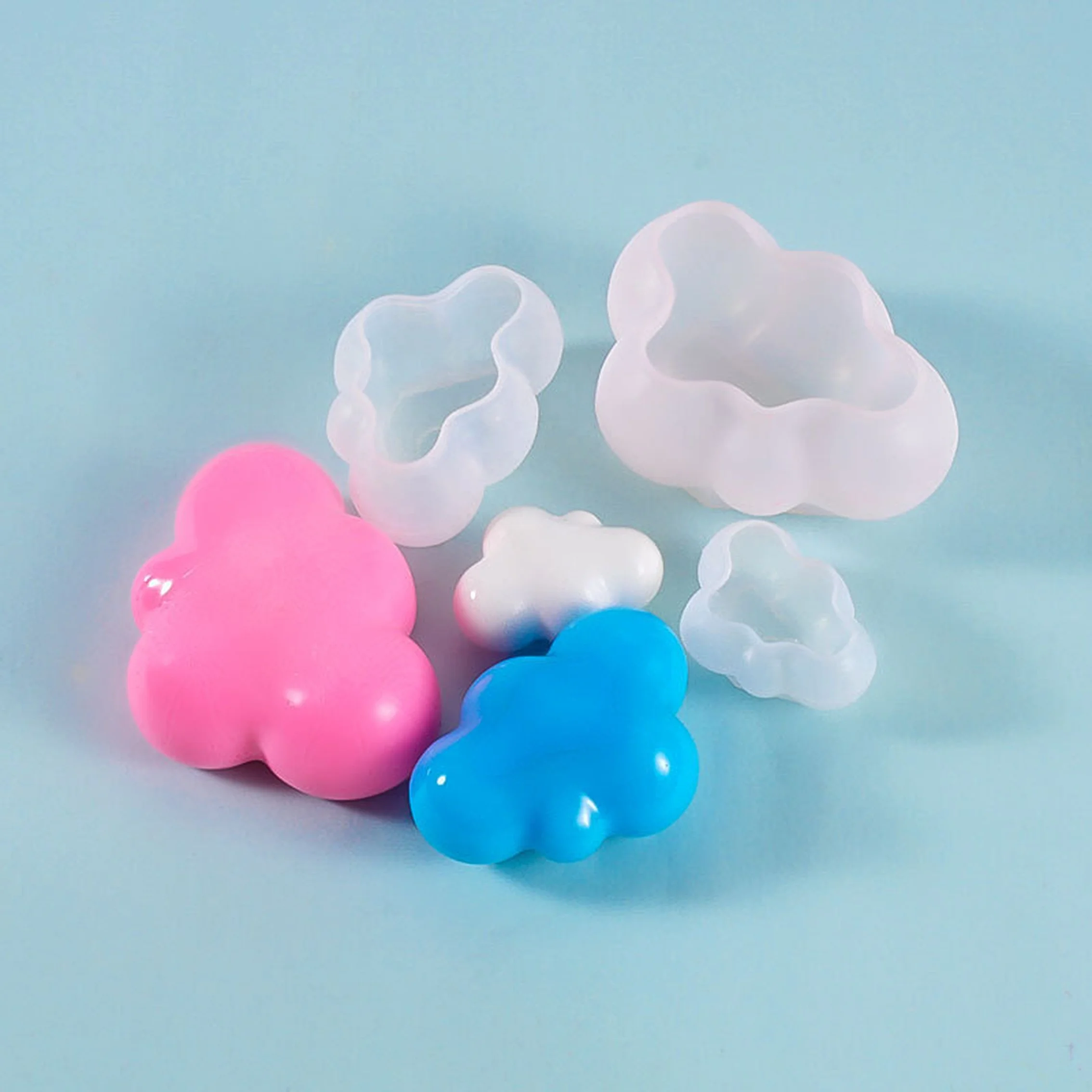 3D Cloud Shaped Mousse Fondant Ice Cube silicone Soap Silicone Cake Mold Chocolate Mold Cake Topper Tools