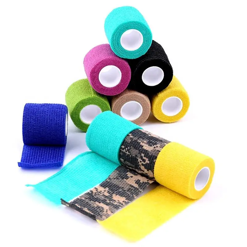 Non Woven Elastic Self-adhesive Bandage Athletic Sports Tape Cohesive Elastic Bandage Vet Wrap