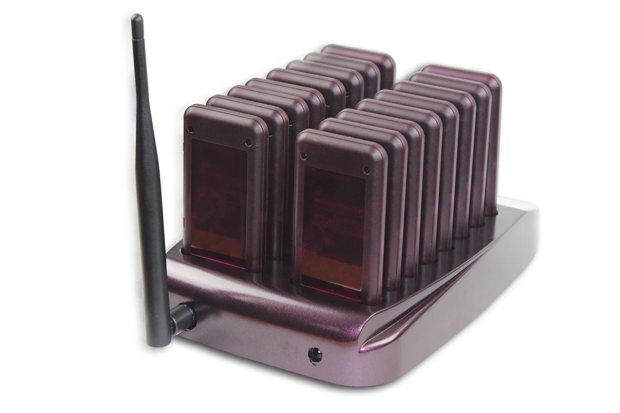 Fast food wireless restaurant guest paging system coaster pagers