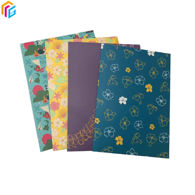 Custom Logo Design Print Document Paper Presentation Folders A4 File Folders With Pockets