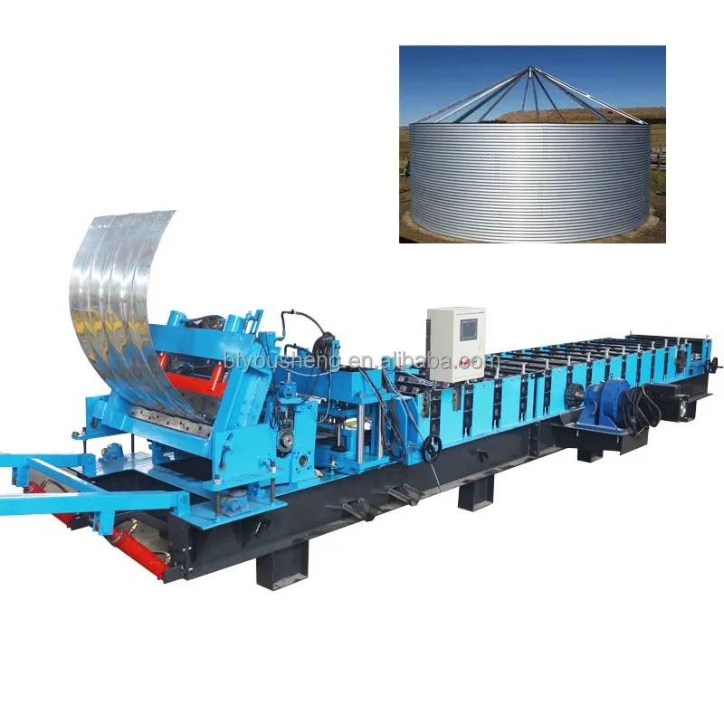 Silo Production Line / Steel Grain Storage Silo Panel Making Machine | Grain Bin System Silo Production Line
