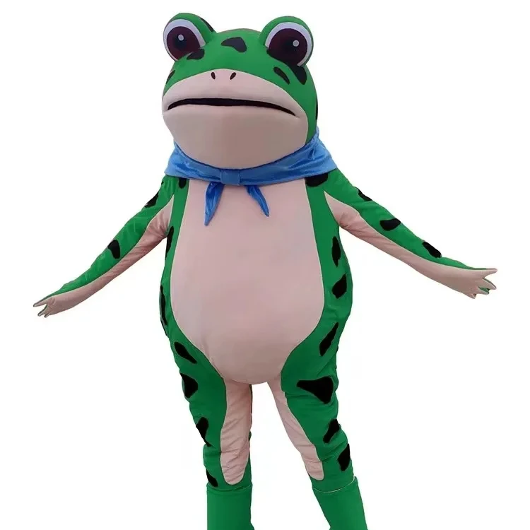 Hot whole net frog mascot costume can walk free performance doll suit used for advertising activities